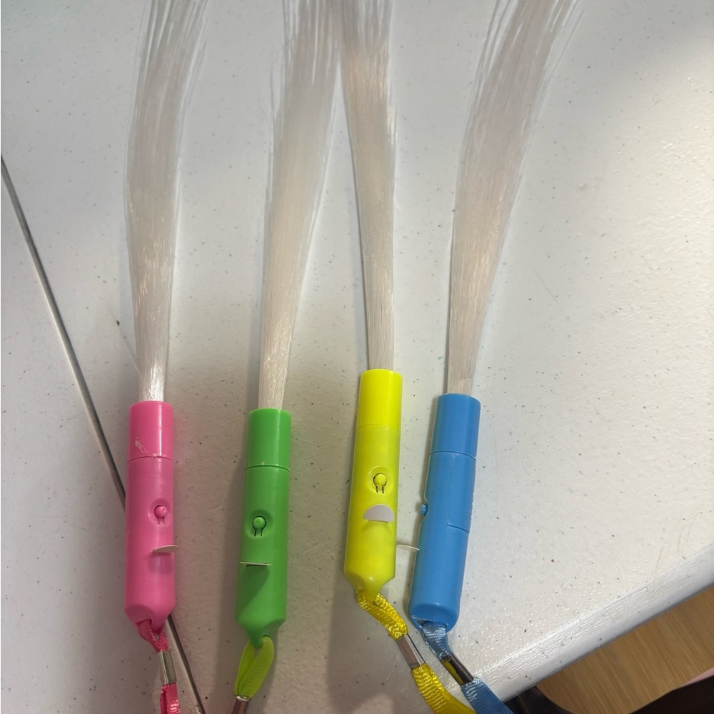 Colorful LED Fiber Optic Wands